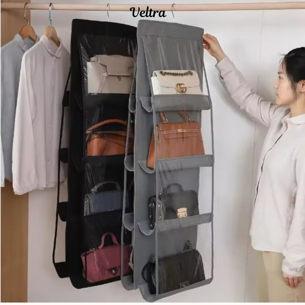 2X1  ORGANIZADORES DE BOLSOS COLOR NEGRO DELUX