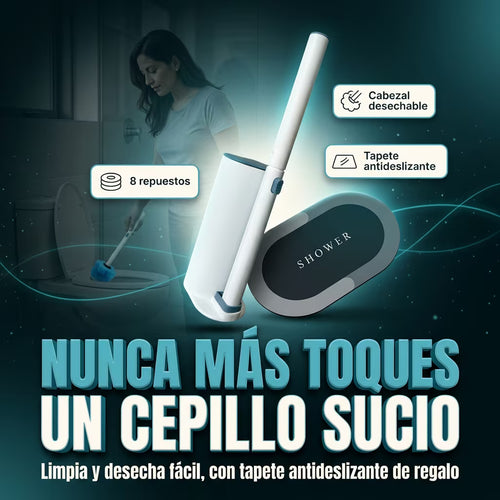 Cepillo Baño desechable + Tapete antideslizante GRATIS