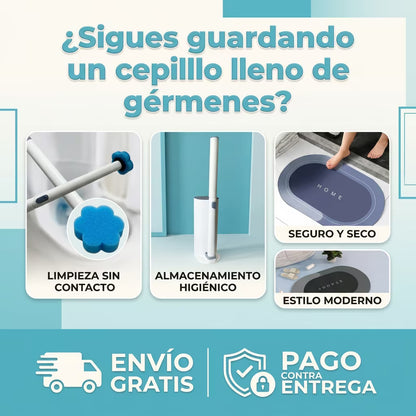 Cepillo Baño desechable + Tapete antideslizante GRATIS